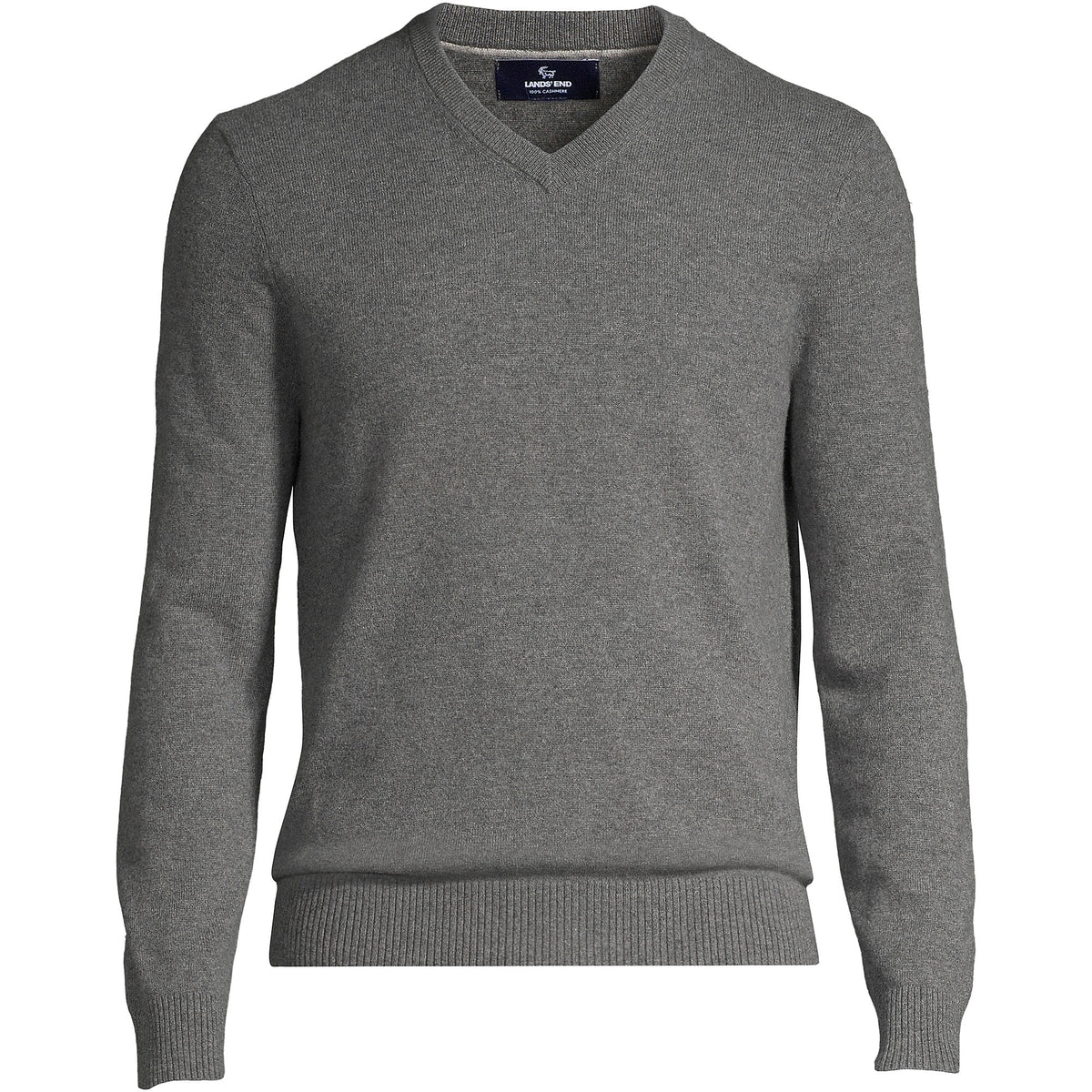 Men's Big Fine Gauge Cashmere V-neck Sweater