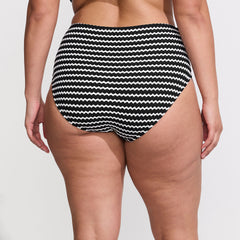 Women's Plus Size Crochet Smoothing High Waisted Bikini Bottoms