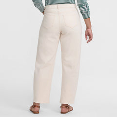 Women's Petite Soft Denim Mid Rise Relaxed Barrel Ankle Jeans