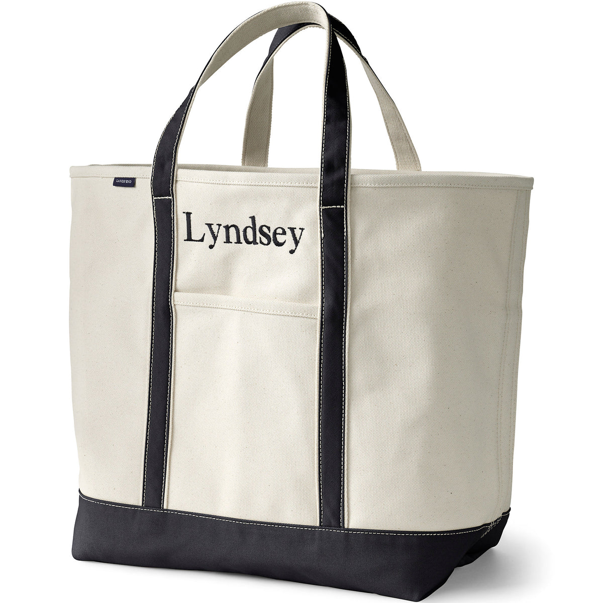 Extra Large 5 Pocket Open Top Canvas Tote Bag