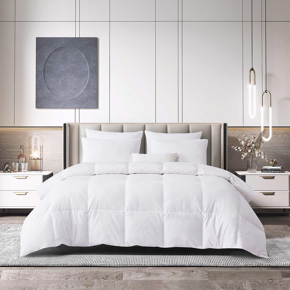 Beautyrest All Season Cotton Blend Feather and Down Fiber Comforter