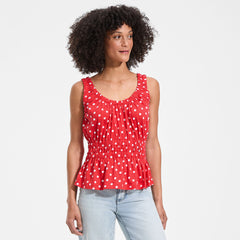 Women's Tall Slub Rouched Tank Top