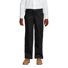 Boys Slim Fit Iron Knee Blend Plain Front Chino Pants