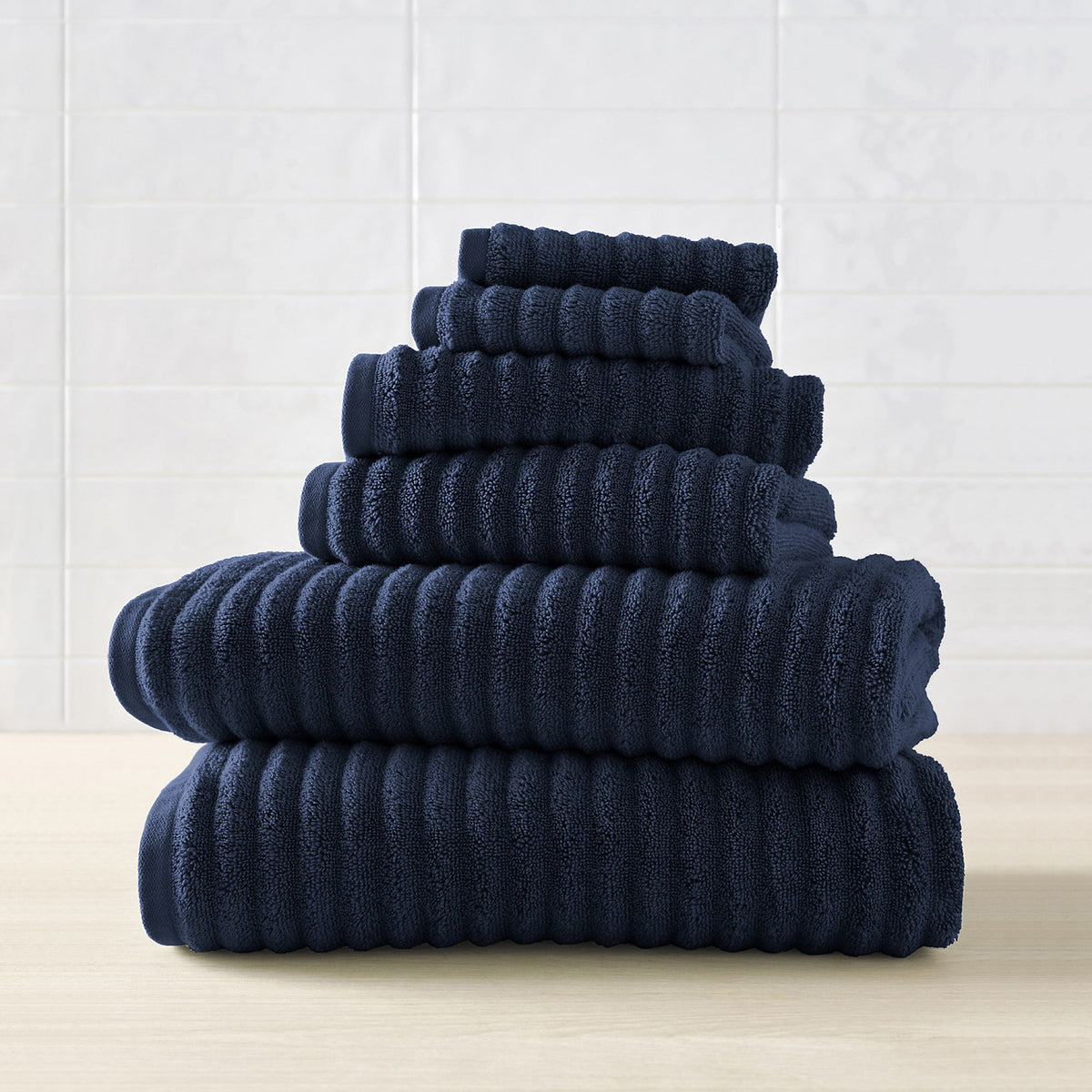 Blue Loom Mason 6 Piece Cotton Bath Towel Set