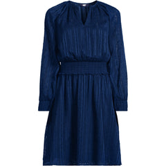 Women's Chiffon Clip Dot Dress