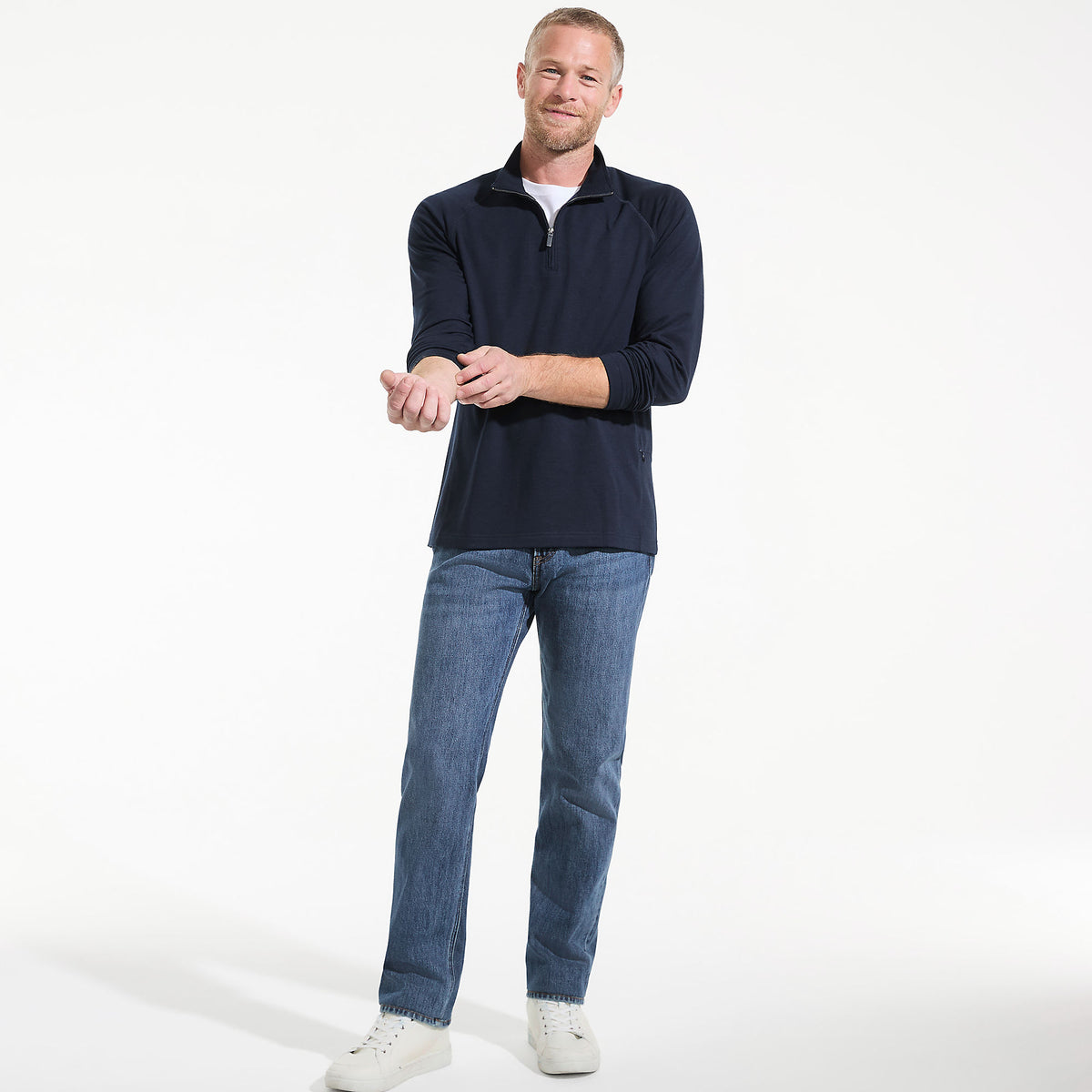 Men's Long Sleeve Flex Performance Quarter Zip