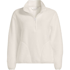 Women's Plus Size Half Zip Cozy Sherpa Fleece Pullover