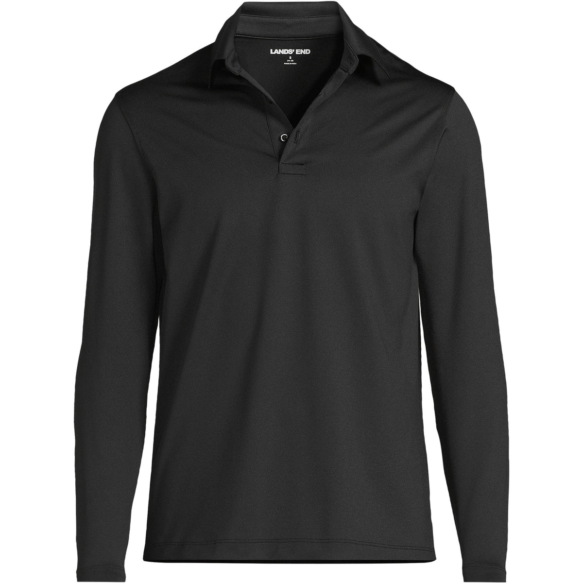 School Uniform Men's Rapid Dry Long Sleeve Modern Fit Polo