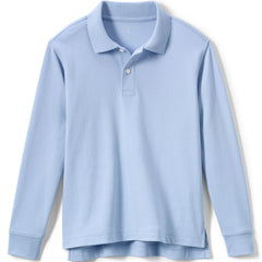 Kids Long Sleeve Interlock Polo Shirt