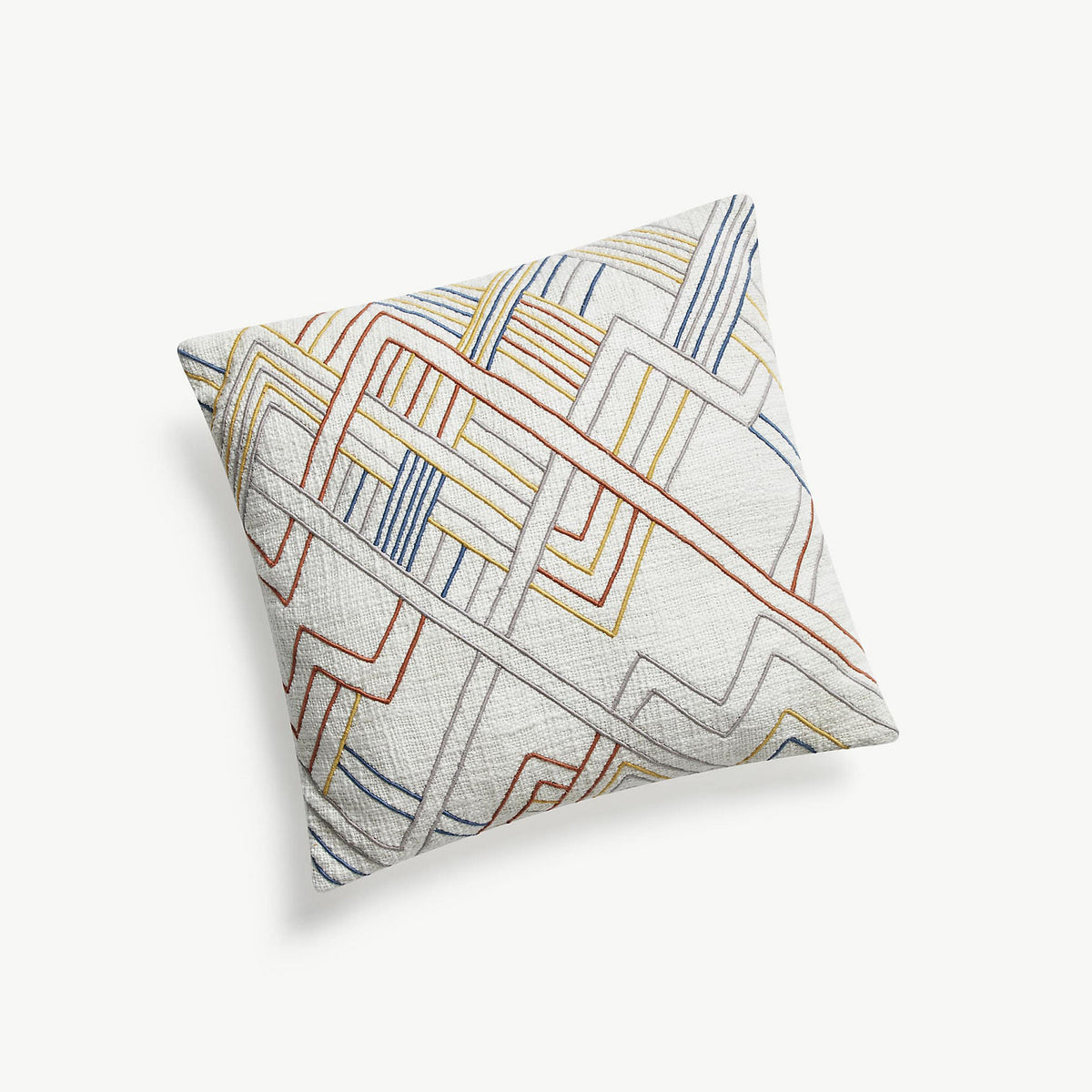 Blue Loom Savanah Lattice Cord Cotton Decorative Throw Pillow