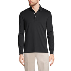 Men's Long Sleeve Cotton Supima Polo Shirt