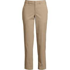 Women's Plus Size Mid Rise Classic Straight Leg Chino Ankle Pants