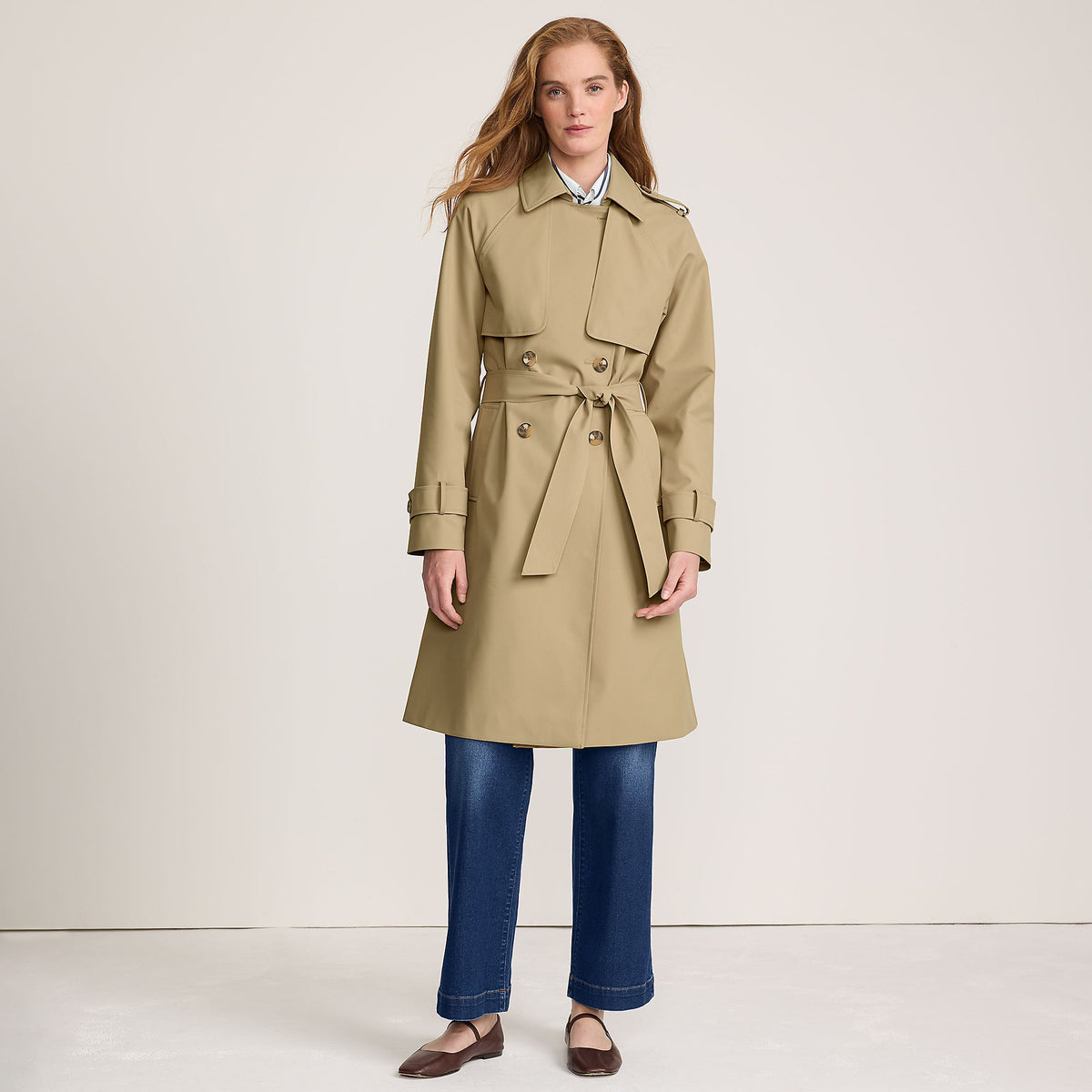 Women's Squall Waterproof Modern Trench Raincoat