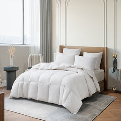 Martha Stewart All Season Cotton Blend Goose Down Fiber Comforter