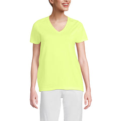 Petite Supima Cotton V-Neck T-Shirt