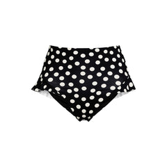 Women's Plus Size Ruffle High Waisted High Leg Bikini Bottoms