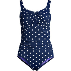 Women's Plus Size Long SlenderSuit Carmela Underwire Tummy Control Chlorine Resistant One Piece Swim