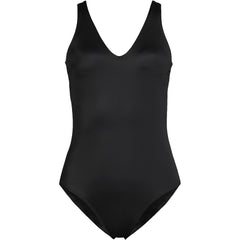 Women's Long Torso Tugless V-Neck High Leg One Piece Swimsuit