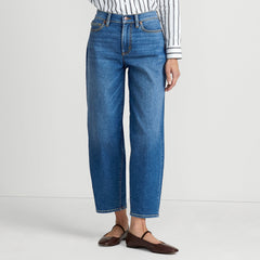 Women's Tall Recover High Rise Barrel Leg Ankle Jeans