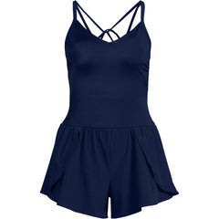 Women's Tugless Strappy X-Back Romper Swimsuit
