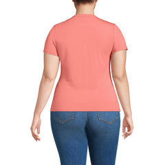 Women's Plus Size Short Sleeve Cooling Crew Neck T-Shirt