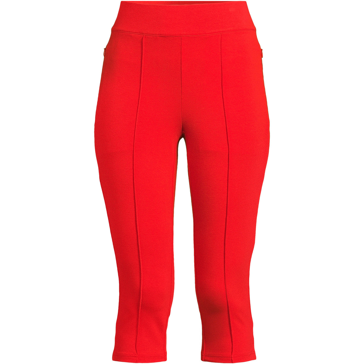 Women's Petite Starfish High Rise Pintuck Capri Pants