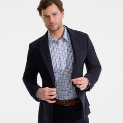 Men's No Iron Supima Cotton Pinpoint Straight Collar Dress Shirt