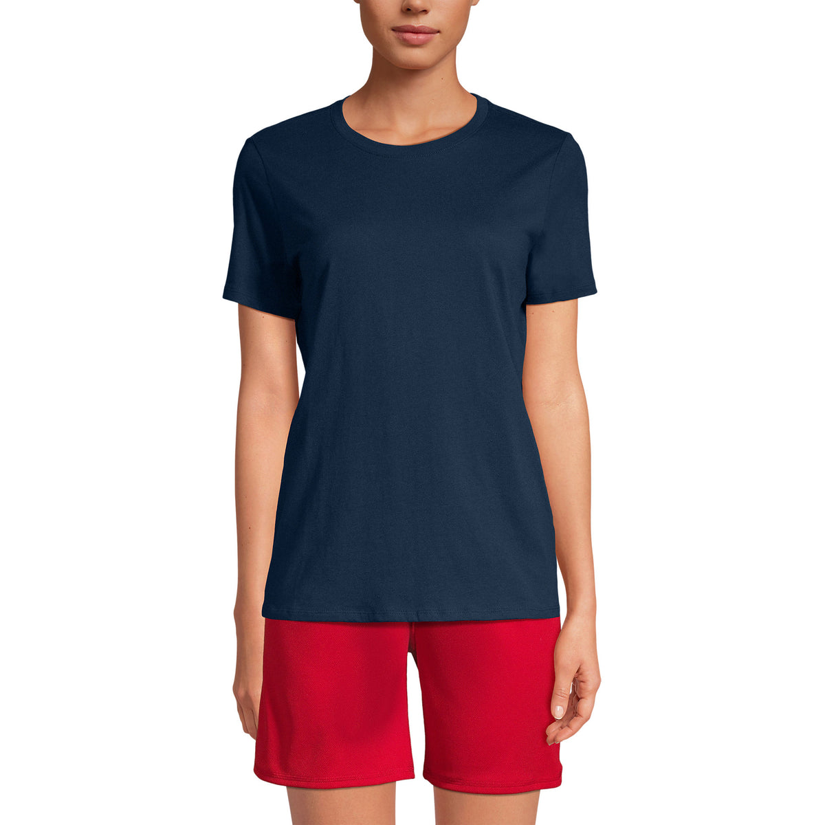 School Uniform Women's Tall Short Sleeve Feminine Fit Essential T-shirt