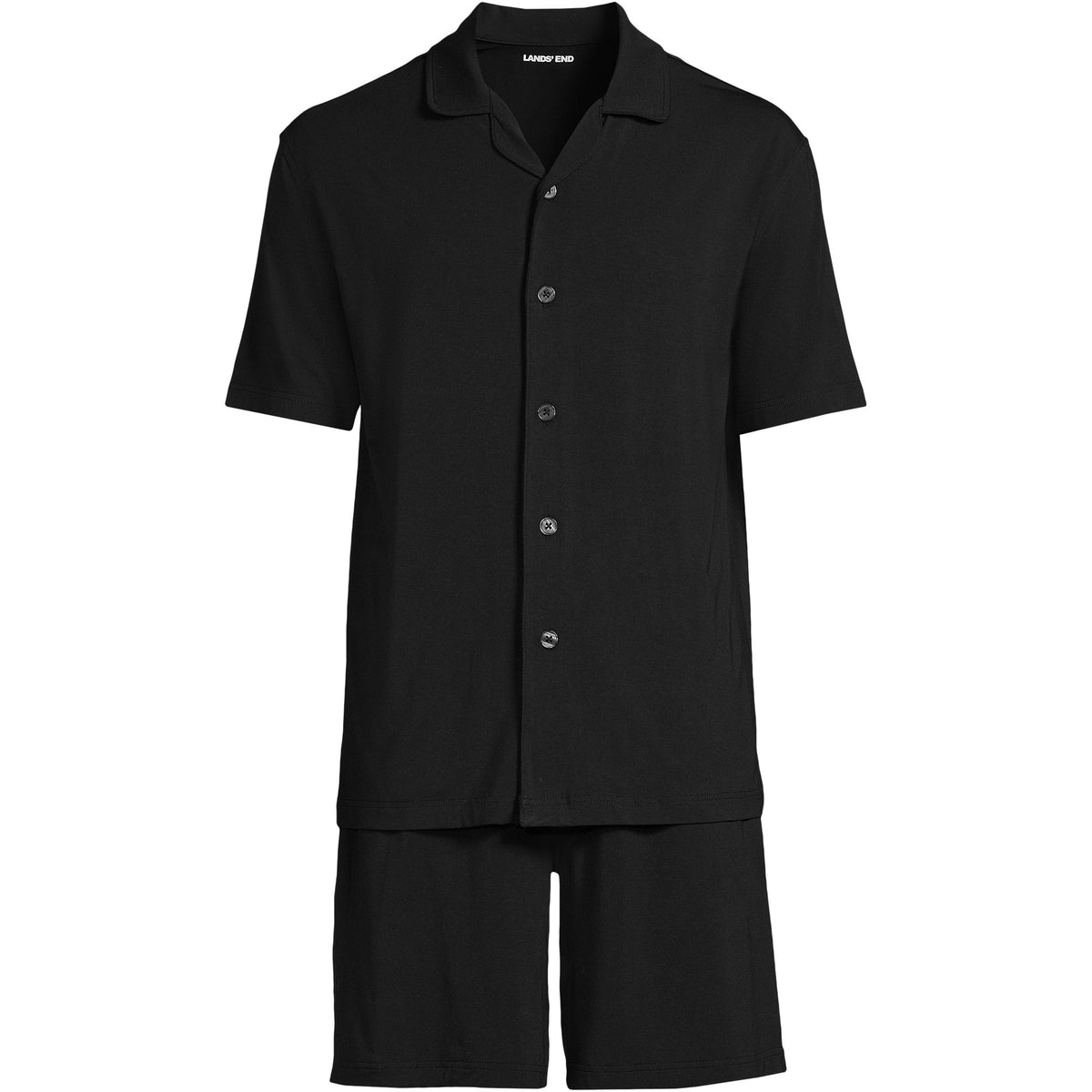 Men's Short Sleeve Cooling Knit Pajama Short Set