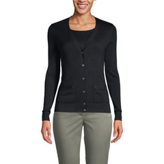 Women's Cotton Modal V-neck Cardigan Sweater