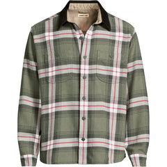 Men's Big and Tall Authentic Flannel Shirt with Corduroy Collar