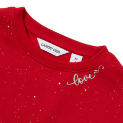 Girls Crew Neck Embroidered Sweatshirt