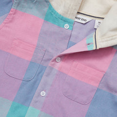 Kids Long Sleeve Hooded Flannel