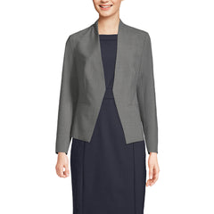 Women's Washable Wool Collarless Blazer