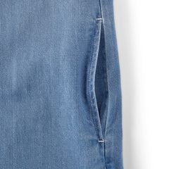 Women's Plus Size Light Weight Denim Long Sleeve Button Front Shirt Dress