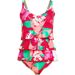 Women's Ruffle Fauxkini One Piece Swimsuit