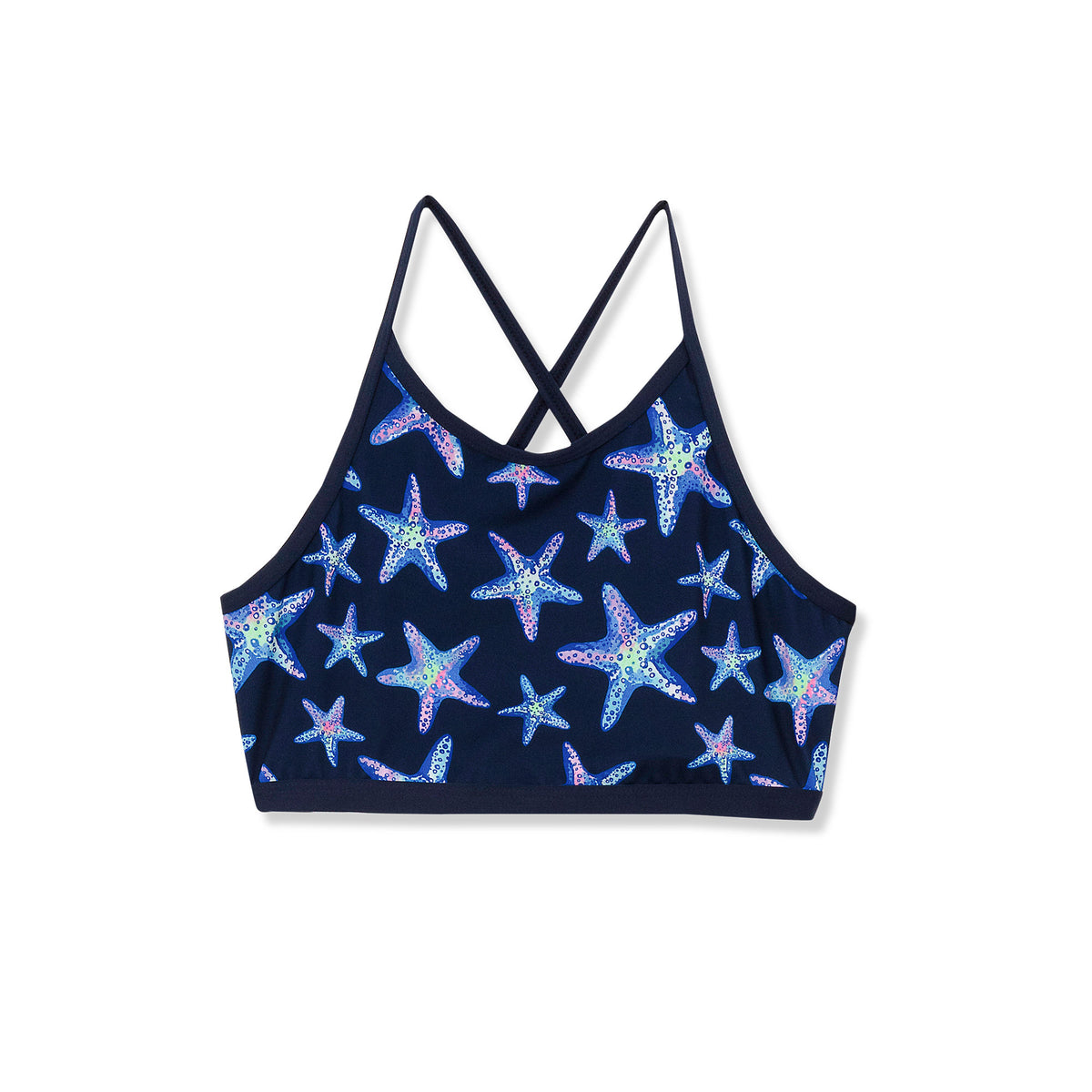 Girls Chlorine Resistant Criss Cross Bikini Top