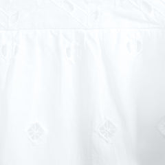 Women's Eyelet Ruffle Sleeve Popover Top