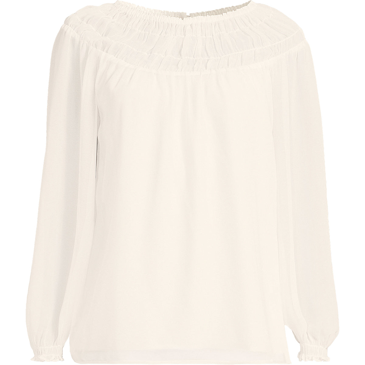 Women's Chiffon Scoop Neck Blouse