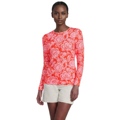 Women's Petite Long Sleeve Crewneck Garden Tee - Sunshade UPF 50 Quick Dry