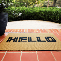 Matterly Neighburly Doormat Hello