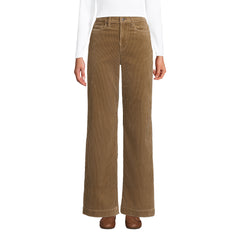Women's High Rise Wide Leg Corduroy Pants