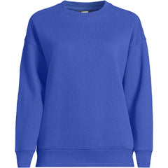 Women's Plus Size Relaxed Serious Sweats Long Sleeve Crewneck Sweatshirt