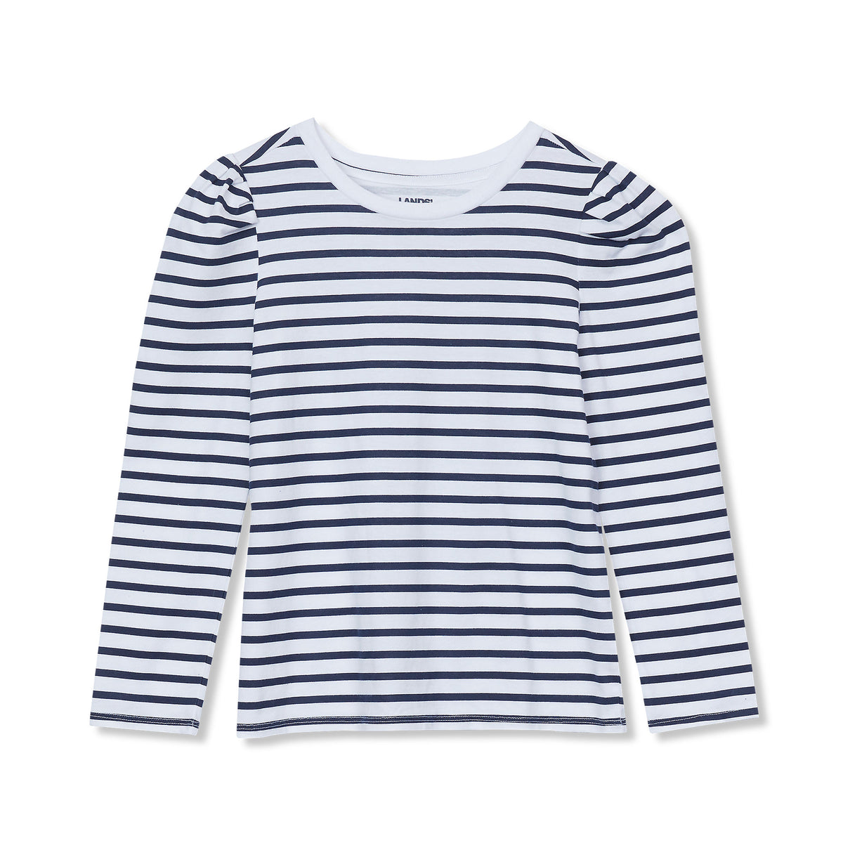 Girls Long Sleeve Graphic Tee With Puff Shoulder
