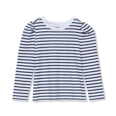 Girls Long Sleeve Graphic Tee With Puff Shoulder