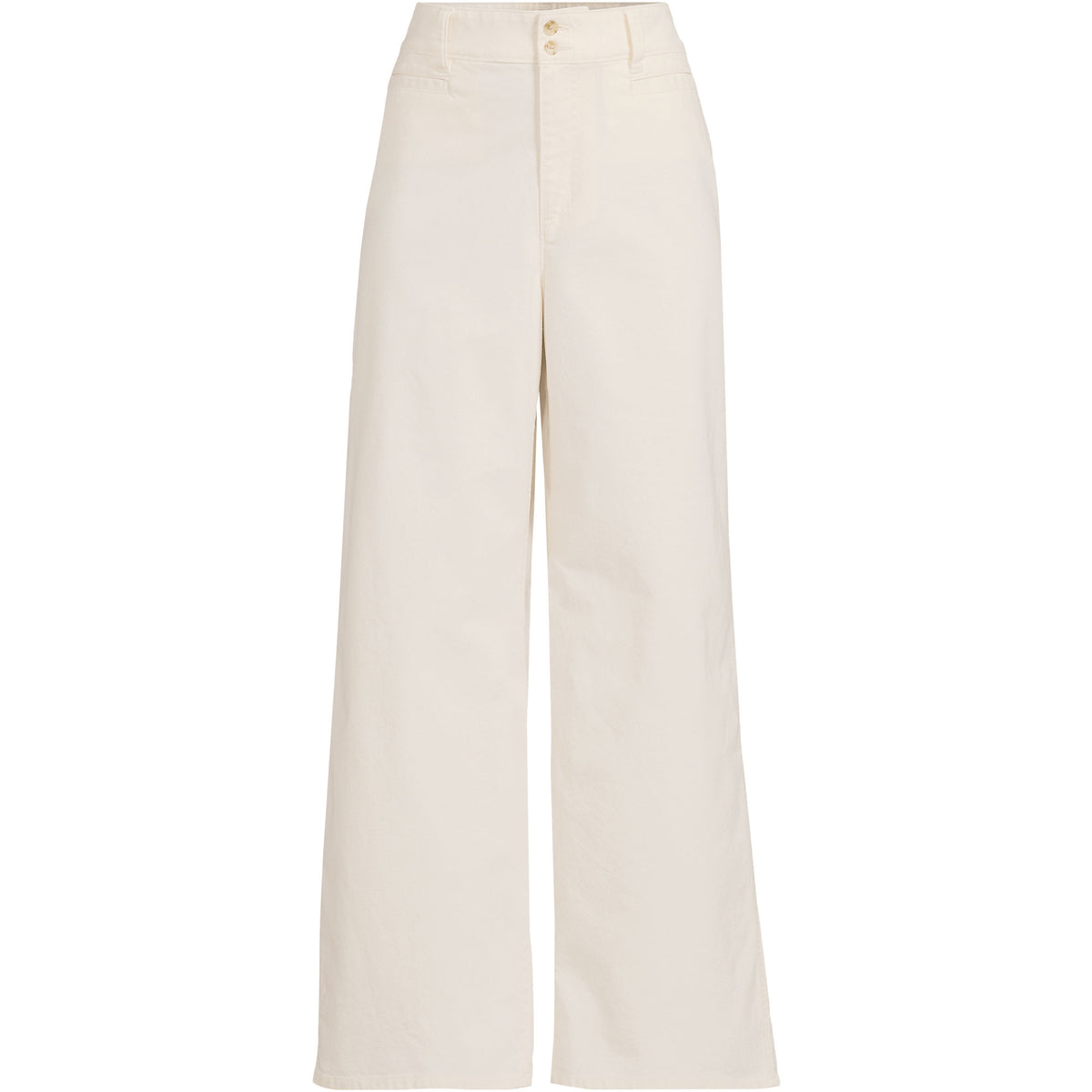 Women's Plus Size Stretch Canvas High Rise Wide Leg Pants