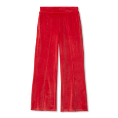 Girls Wide Leg Velour Pants