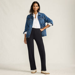 Petite Starfish Mid Rise Straight Leg Pants