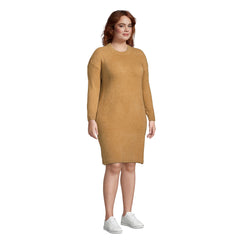 Women's Plus Size Lounge Crew Neck Dress Slounge