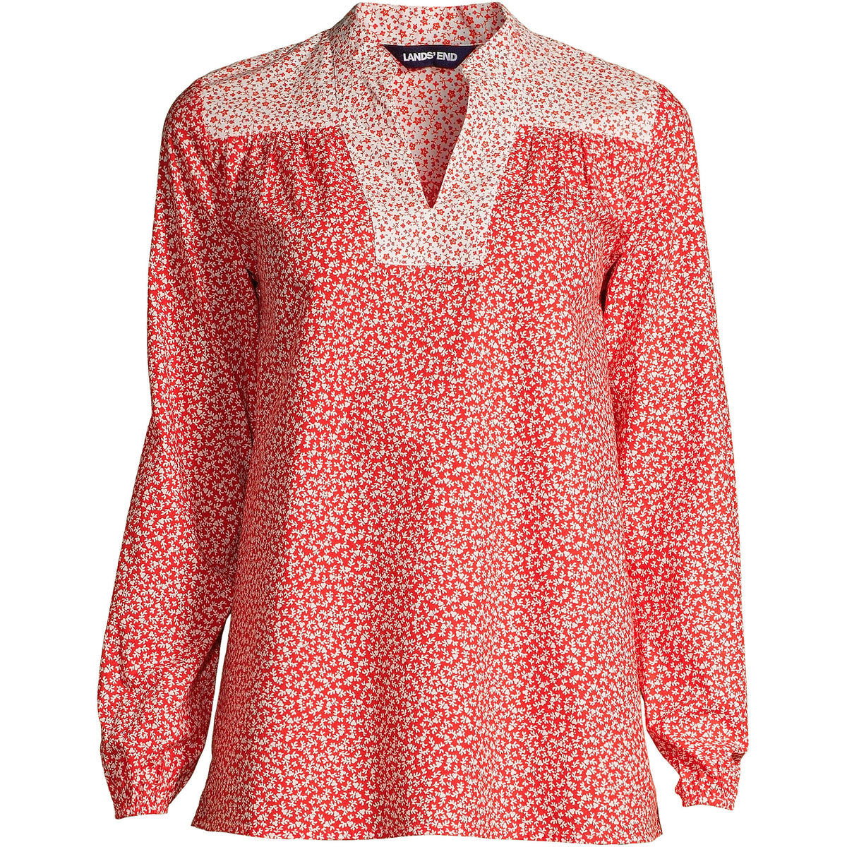 Women's Cotton Poplin Peasant Shirt
